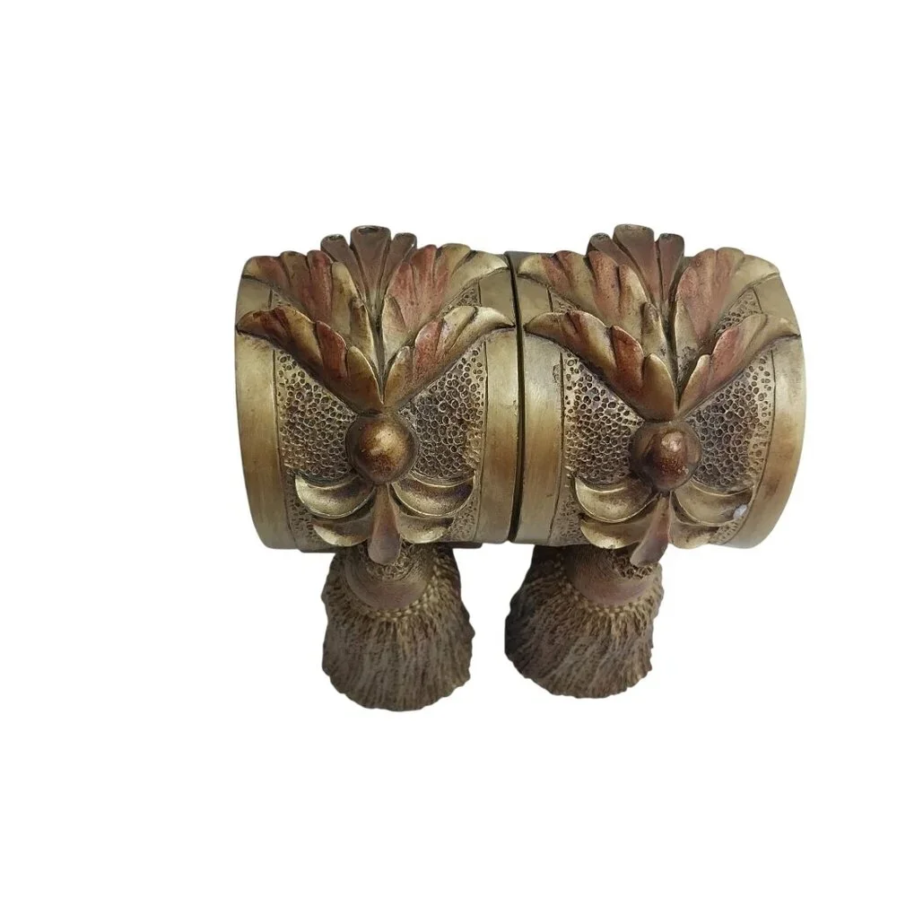 Vintage Curtain Drapery Sconces Tassel